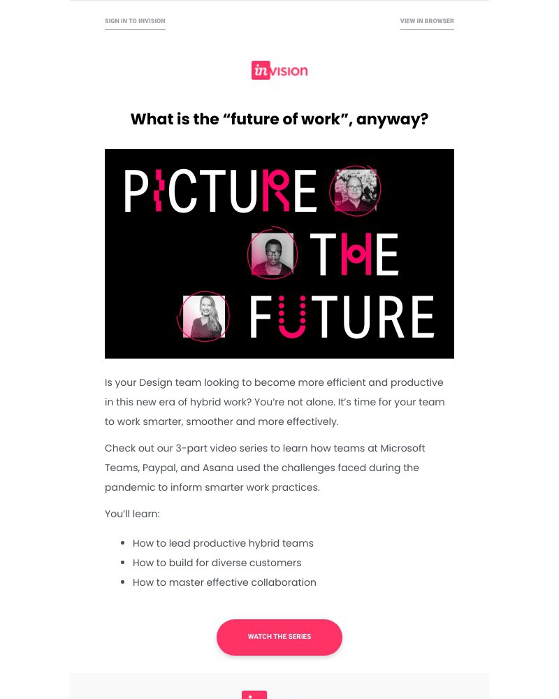 InVision - Watch series: Picture the Future of Collaboration