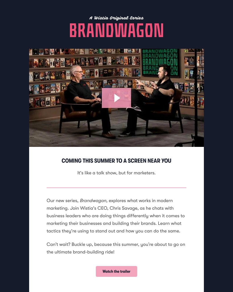 Wistia - Watch the trailer for our new series, Brandwagon! 🚘
