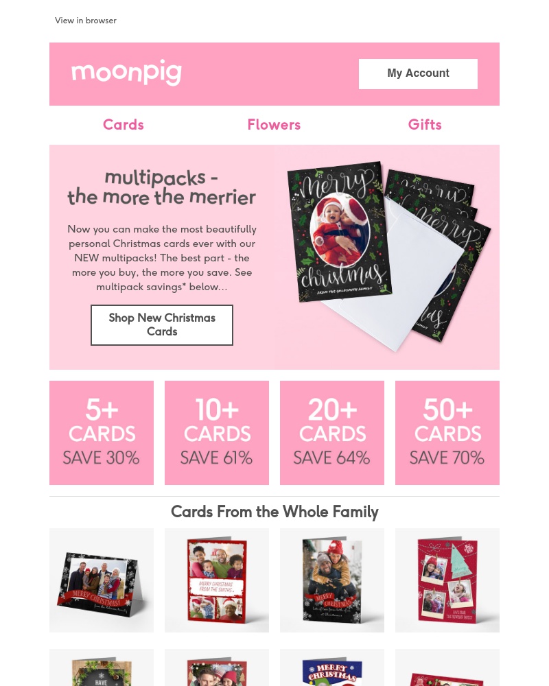 Moonpig - We just saved you loads...Thank us later 😉