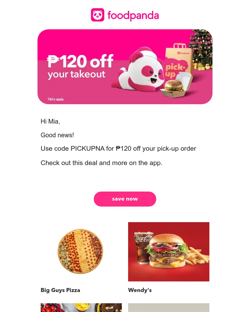  - We know what you want: ₱120 off pick-up! 👀