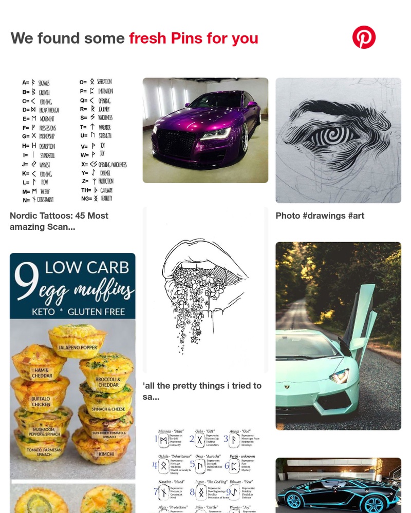 Pinterest - We think you'll like these 14 Pins