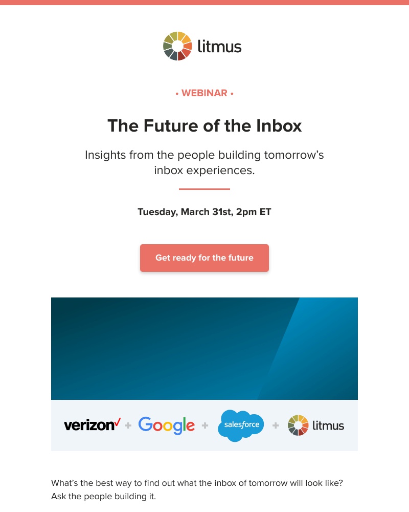 Litmus - Webinar: Get a glimpse at the inbox of the future