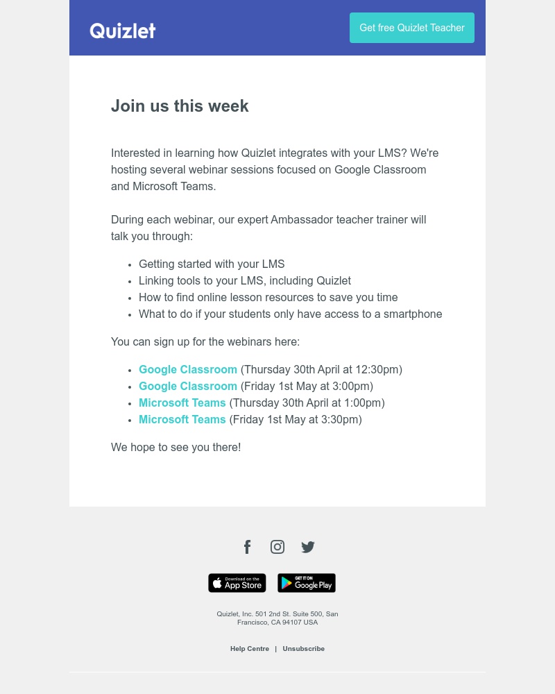 Quizlet - Webinar: Integrating Quizlet with your LMS