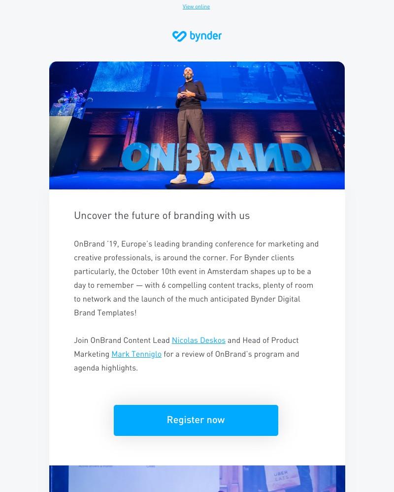 Bynder - Webinar: OnBrand ’19 is coming soon