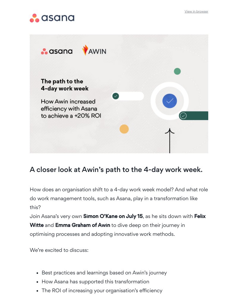 Asana - [Webinar] The path to the 4-day work week