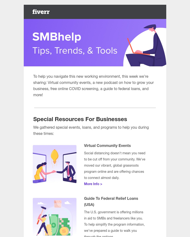Fiverr - Weekly roundup: Resources you need right now