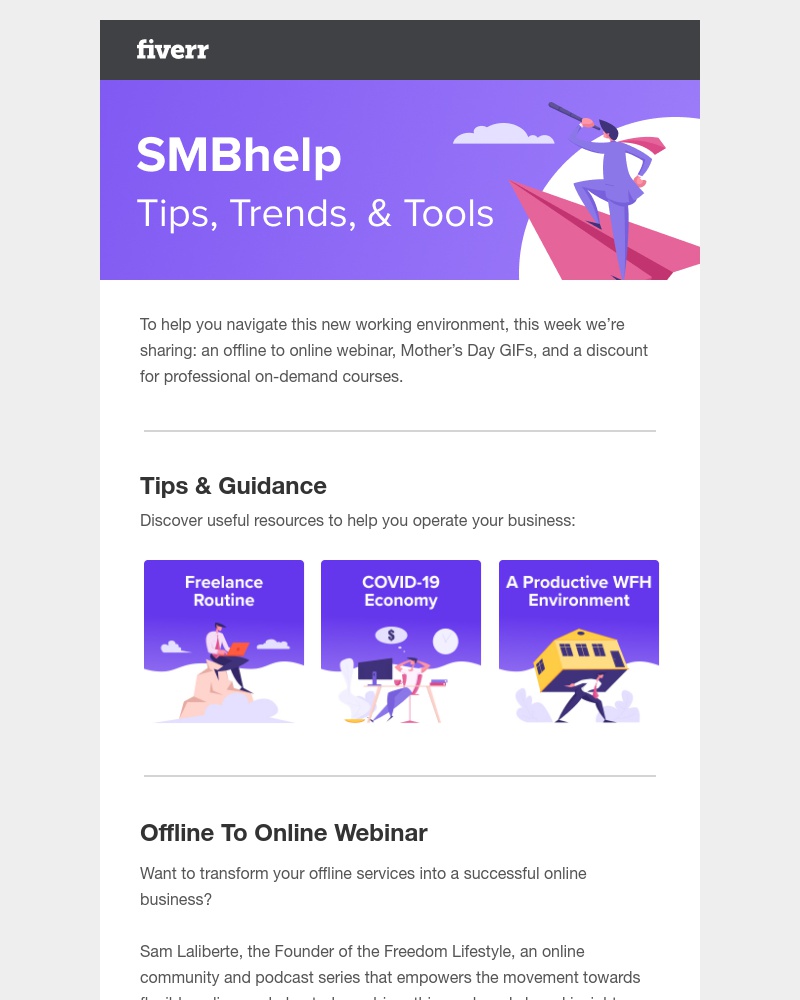 Fiverr - Weekly roundup: Resources you need right now