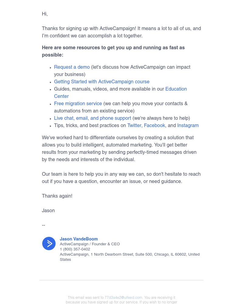 - Welcome to ActiveCampaign