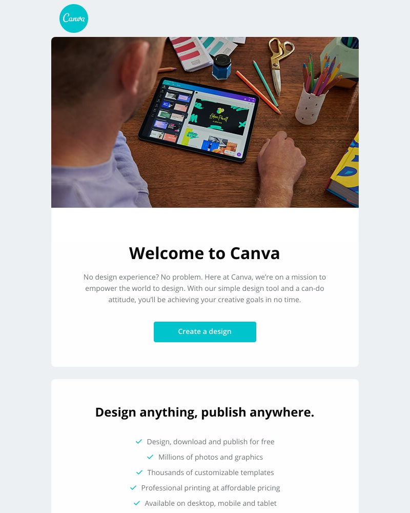 Accepting an invite on Canva video screenshot