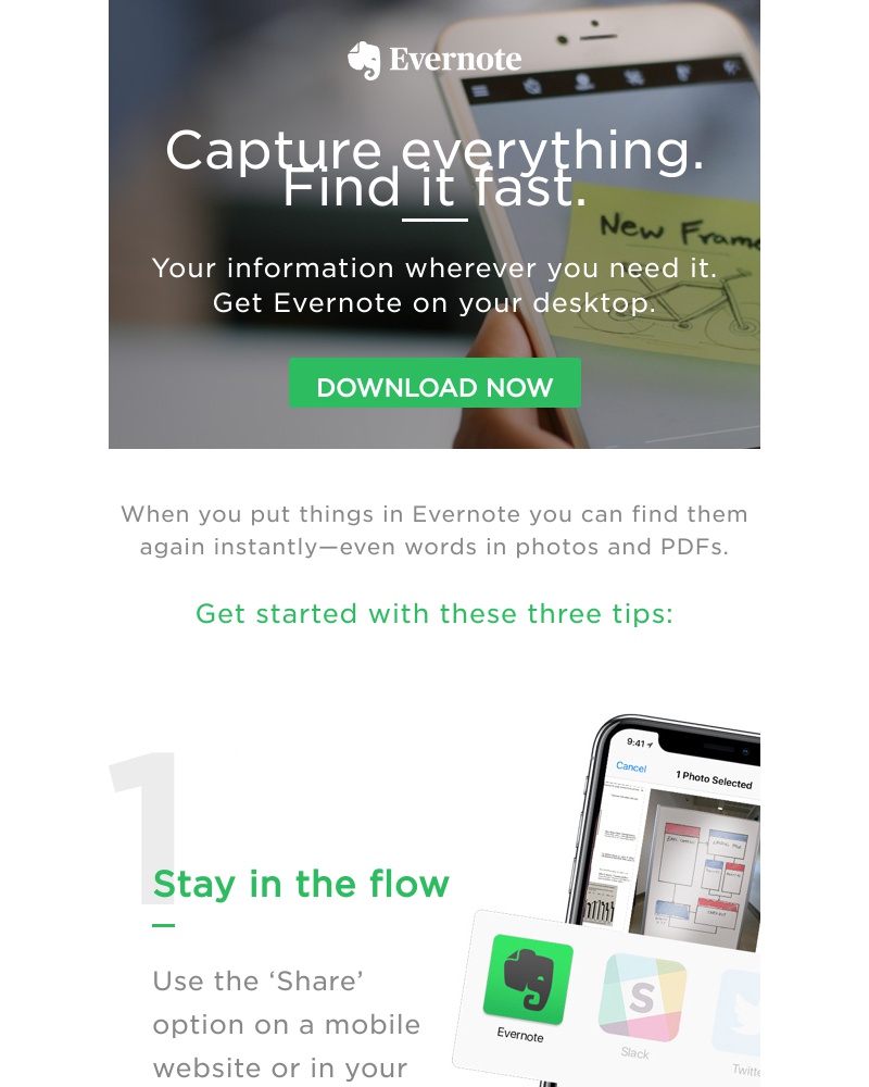 Onboarding on Evernote video screenshot