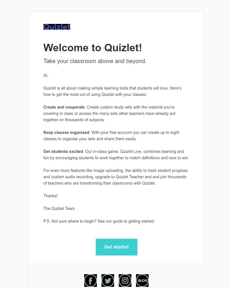 Teacher signup on Quizlet video screenshot