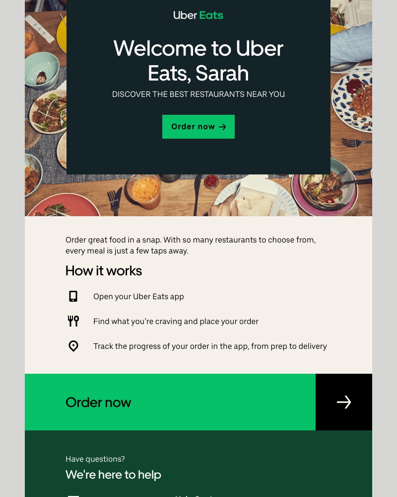 Onboarding on Uber Eats video screenshot