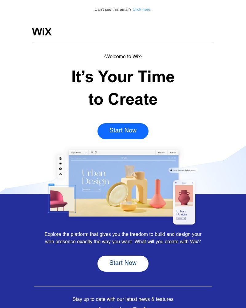 Accepting an invite on Wix video screenshot