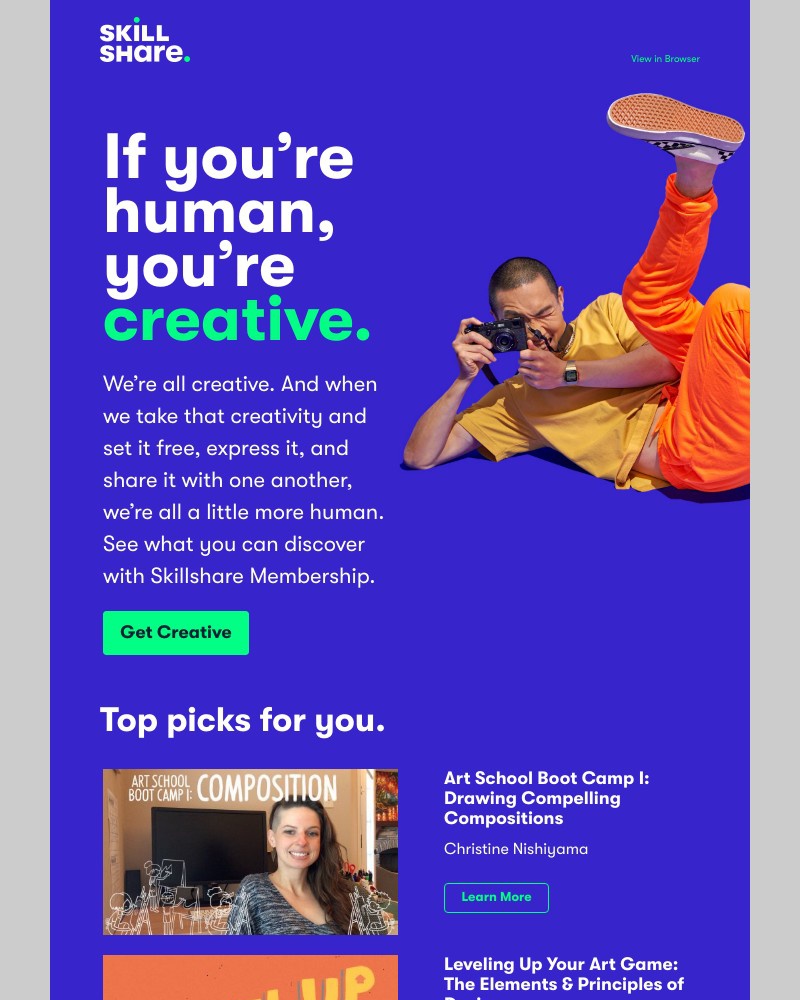 Skillshare - We're all creative (especially you, Sarah)