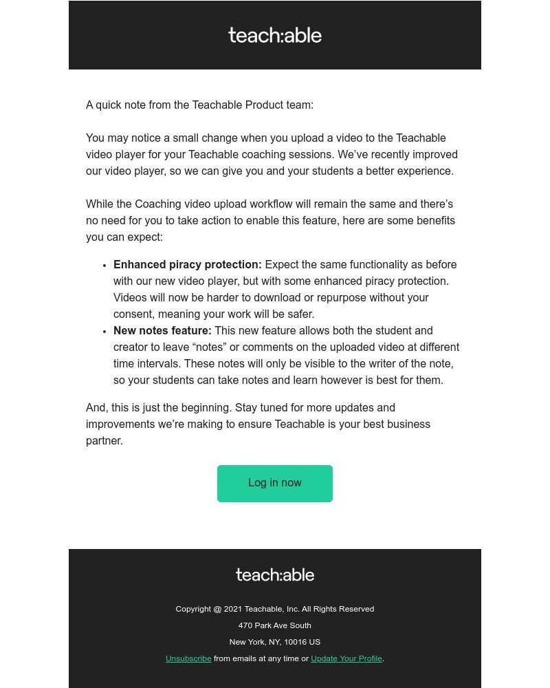 Teachable - We’re improving your videos