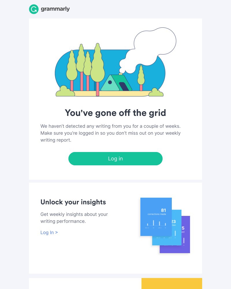 Grammarly - We're not seeing any activity from last week.