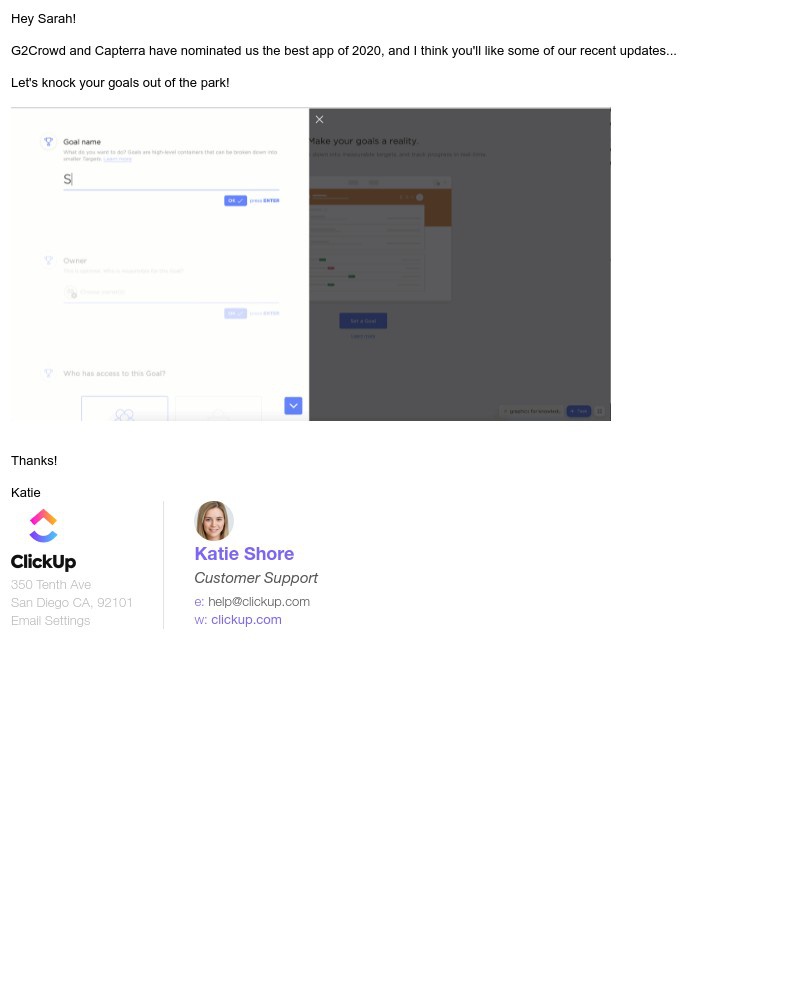 ClickUp - We're on a winning streak!