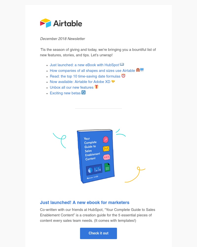 Airtable - We're spreading holiday cheer with these new features