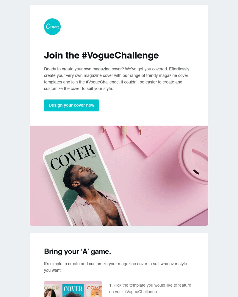 Canva -     We’ve got your #VogueChallenge covered