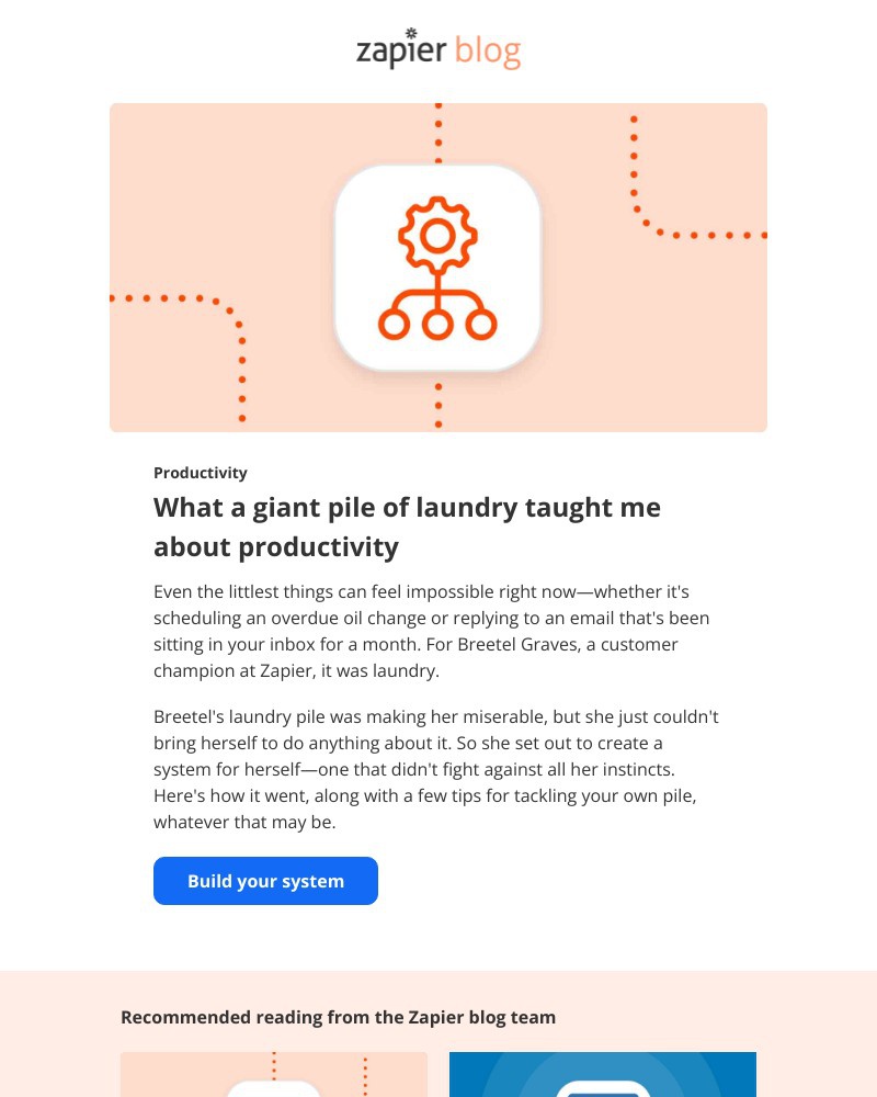 Zapier - What a giant pile of laundry taught me about productivity
