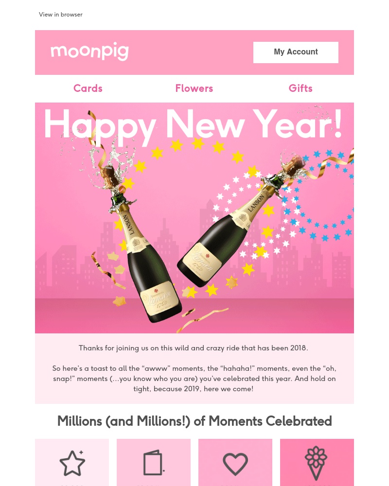 Moonpig - What 👏 a 👏 year 👏 !