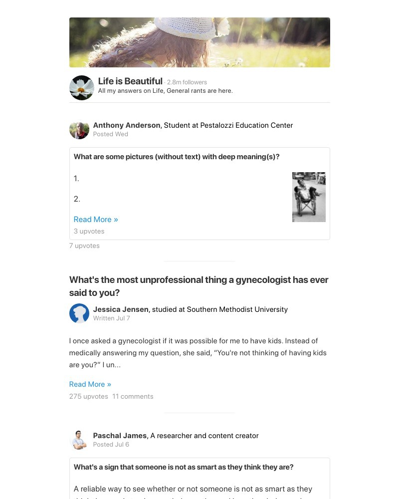 Onboarding on Quora video screenshot