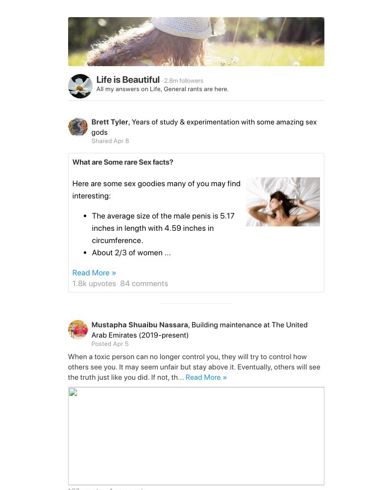 Quora - What are Some rare Sex facts?