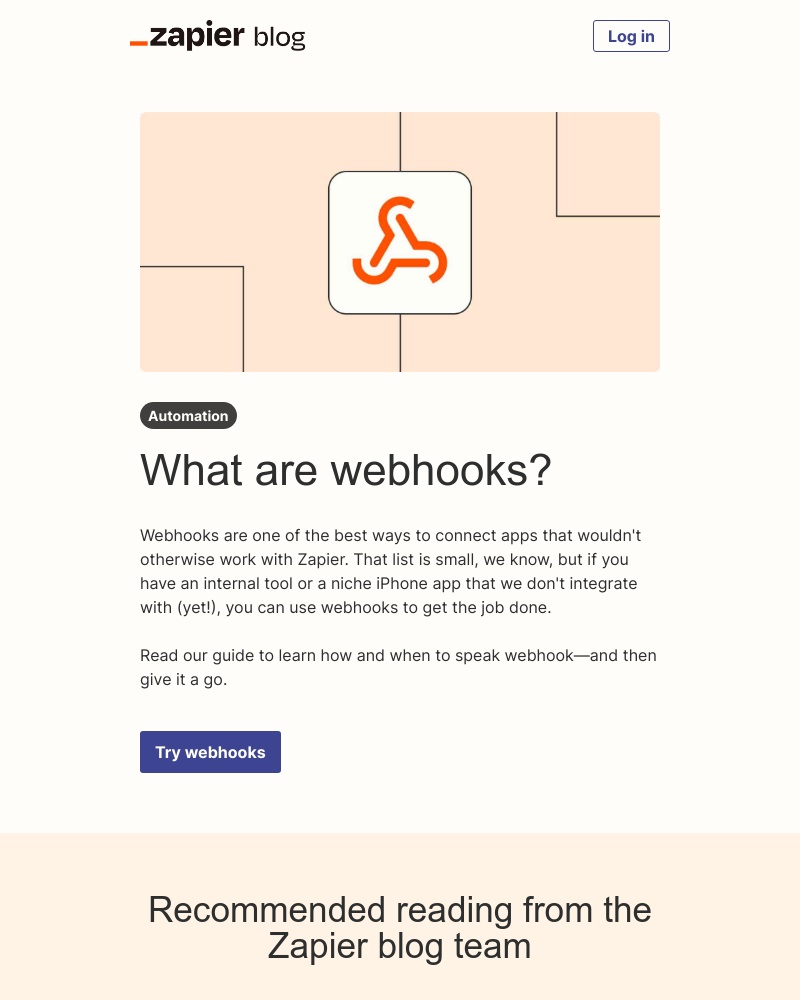 Zapier - What are webhooks?