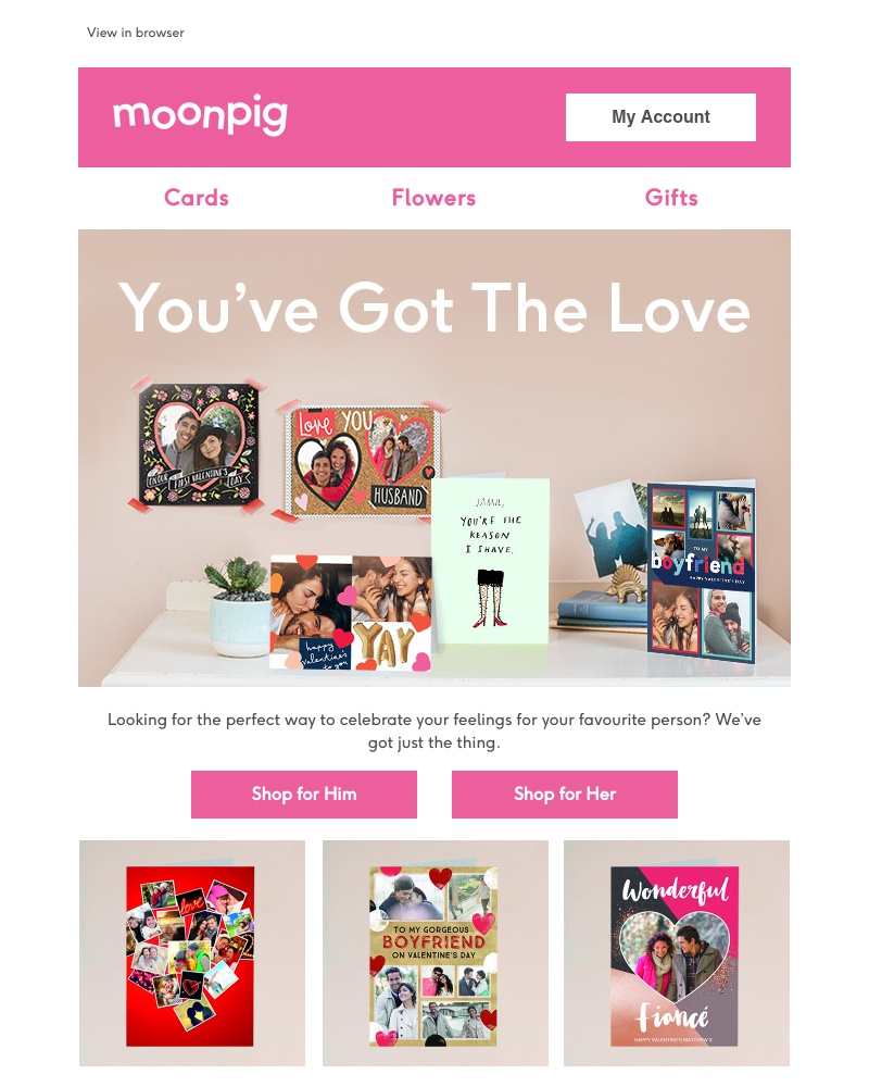 Moonpig - What are you going to get them?