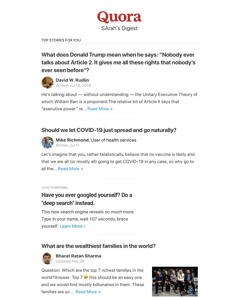 Quora - What does Donald Trump mean when he says: “Nobody ever talks about Article 2. It give...?