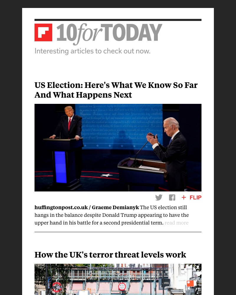 Flipboard - What happens next in the US election?