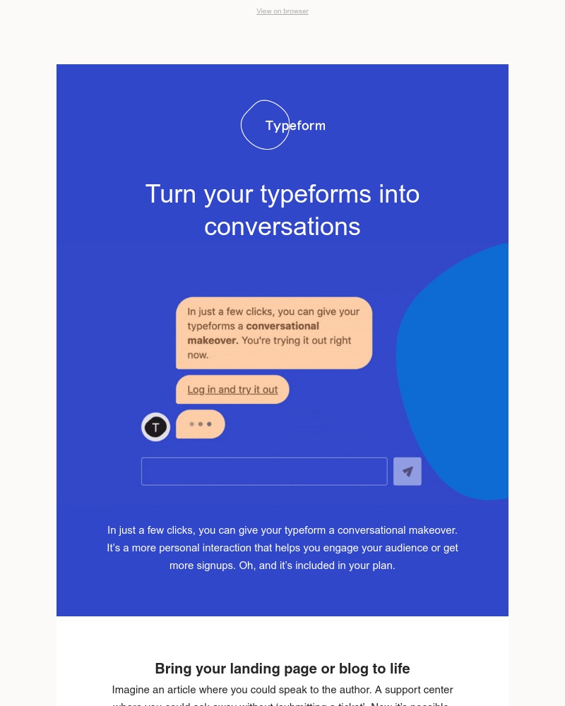 Typeform - What if your typeforms could talk?