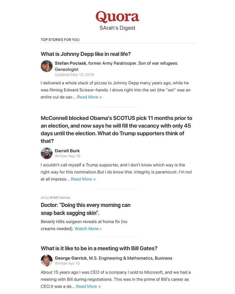Quora - What is Johnny Depp like in real life?