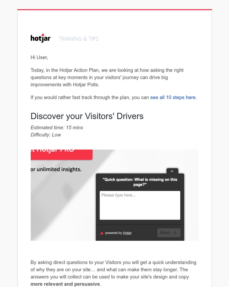 Hotjar - What is missing on your site?