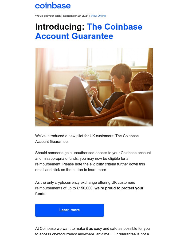  - What is the Coinbase Account Guarantee?