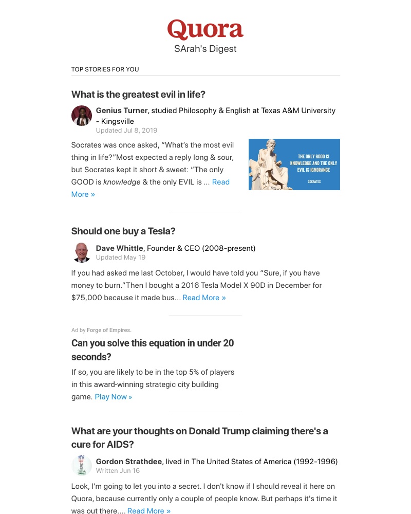 Onboarding on Quora video screenshot