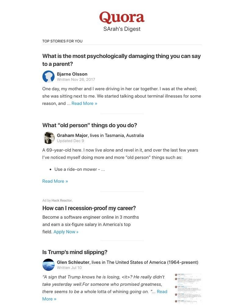 Onboarding on Quora video screenshot