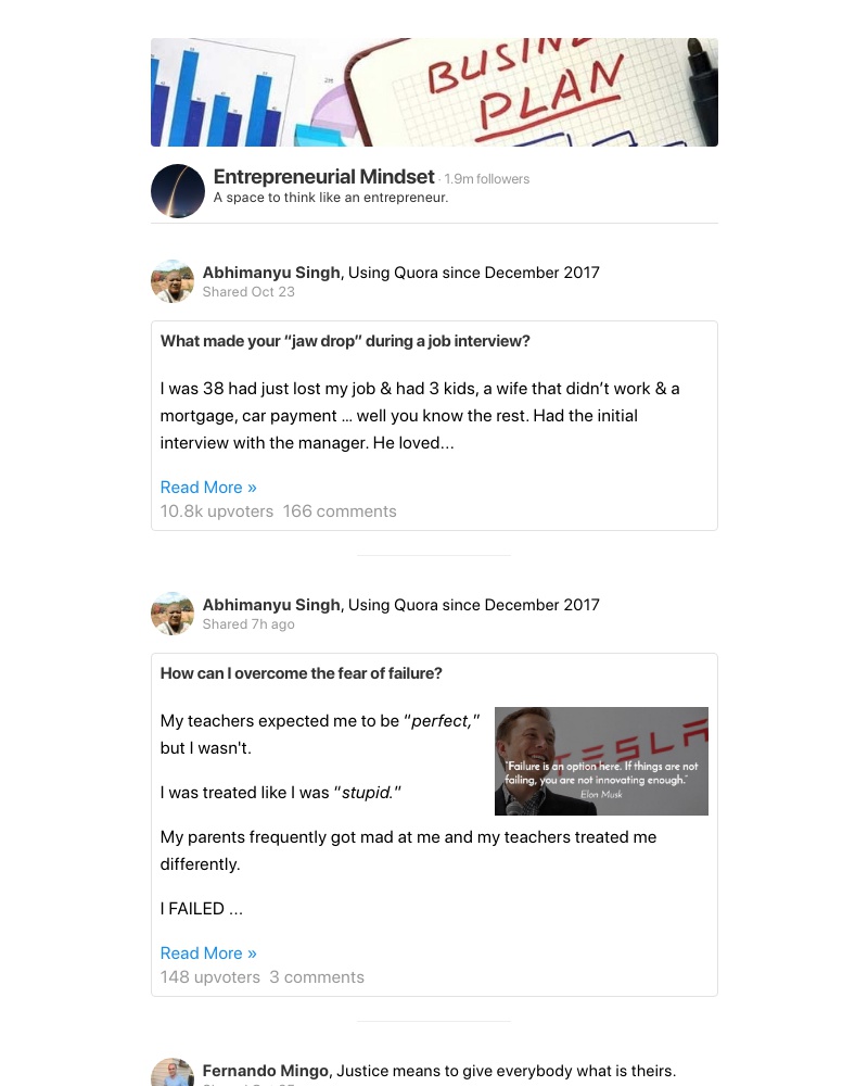 Onboarding on Quora video screenshot