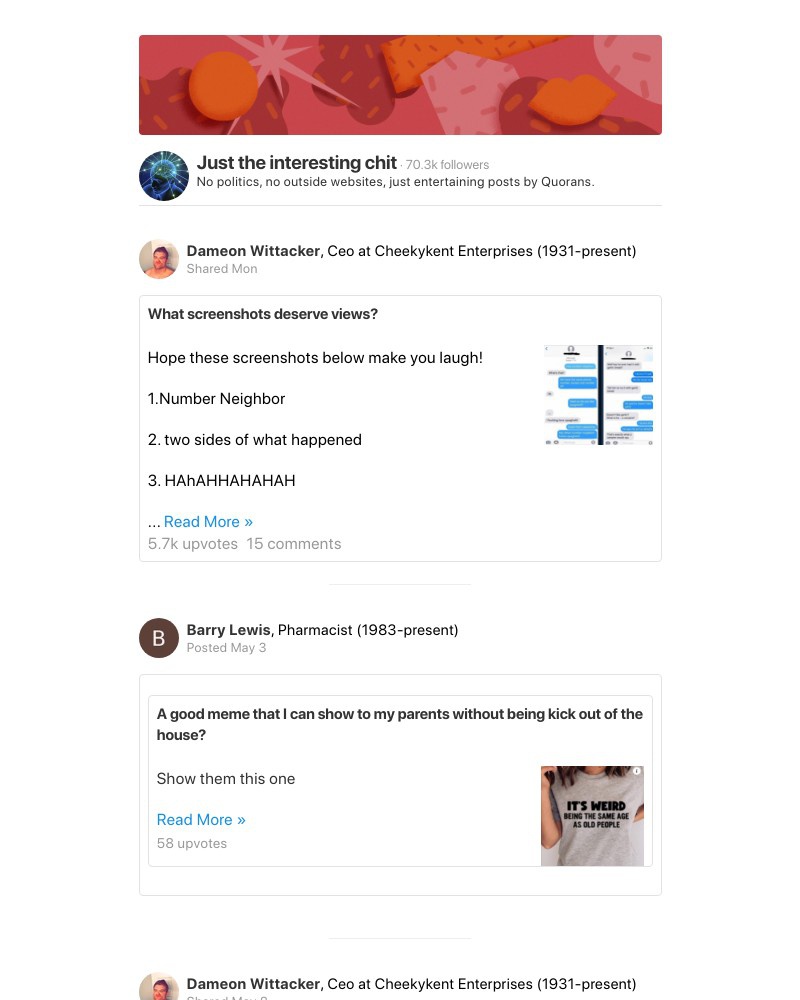 Quora - What screenshots deserve views?