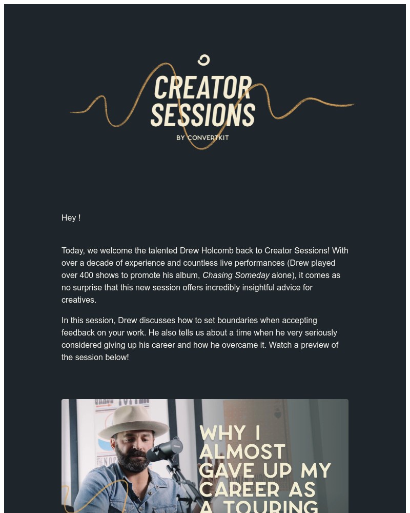 ConvertKit - What to do when you feel like giving up on your passion