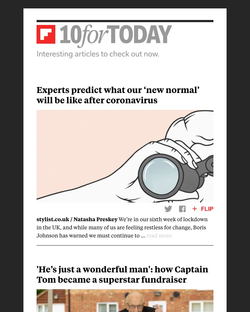 Flipboard - What will our 'new normal' be like?