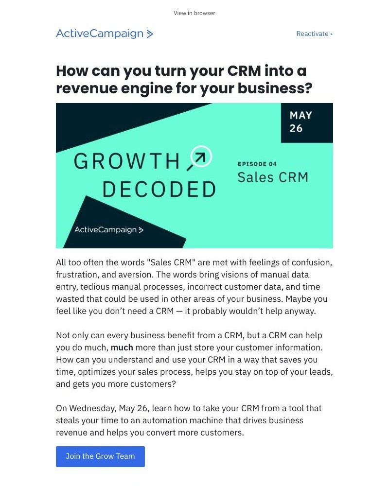  - What’s CRM stand for? Wrong answers only