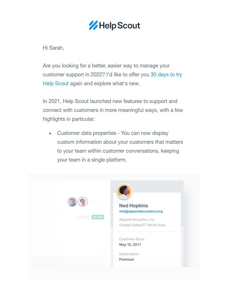 Help Scout - What’s new at Help Scout? Take 30 days free to explore.