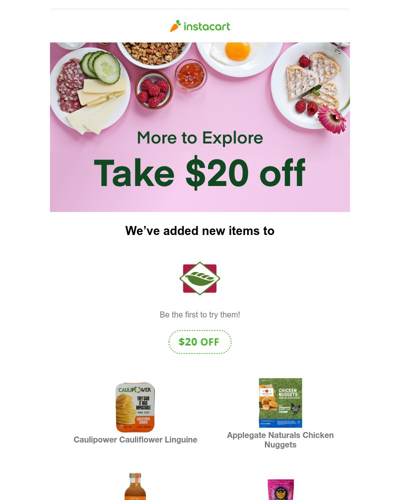 Instacart - What's new at New Leaf Community Markets by Instacart? Discover new items with $20 off your order.