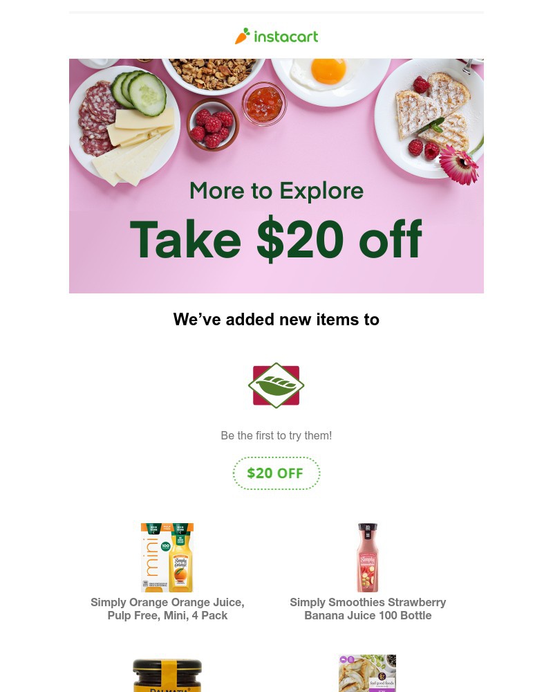 Instacart - What's new at New Leaf Community Markets by Instacart? Discover new items with $20 off your order.