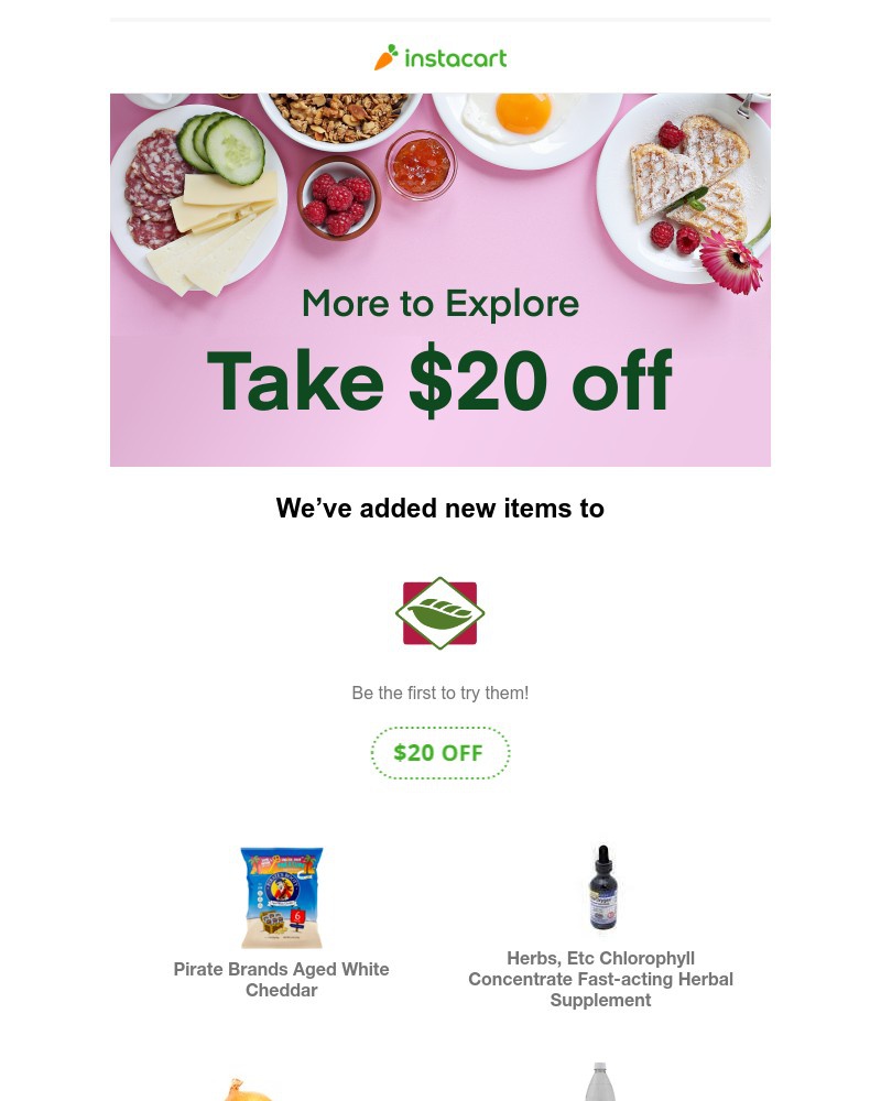 Instacart - What's new at New Leaf Community Markets by Instacart? Discover new items with $20 off your order.