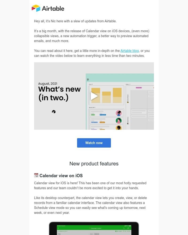 Airtable - What's new in Airtable: August 2021