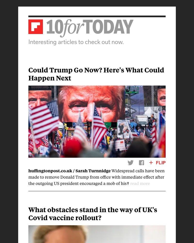 Flipboard - What's next for Trump?