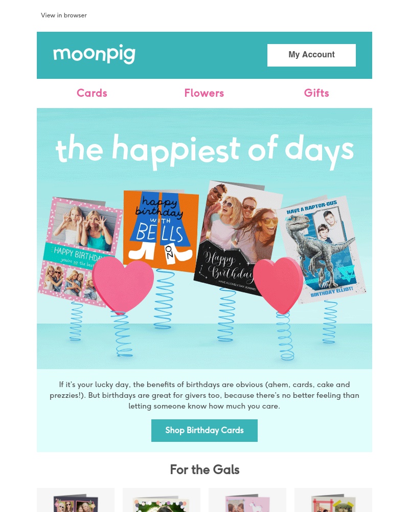 Moonpig - What’s so great about birthdays anyway?