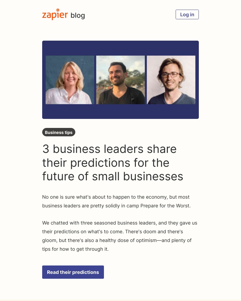 Zapier - What's the future of small businesses?